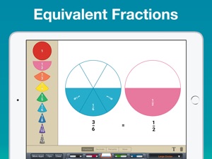 Fraction Circles Manipulative screenshot #2 for iPad