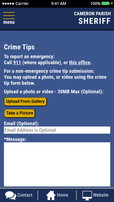 Cameron Parish Sheriffs Office screenshot 4