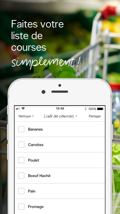 Screenshot #1 pour Listes de courses à faire