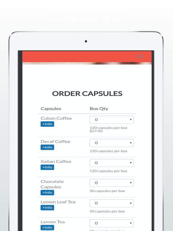 kapsulyst iPad screenshot 2 - Shopping app