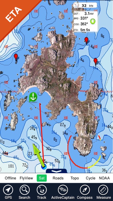 Marine: USA All (West, East, Great Lakes, Rivers) - GPS Map Navigator Screenshot 5