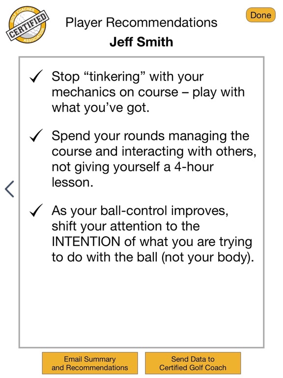 Screenshot #6 pour Coaching Golf's Mental Skills