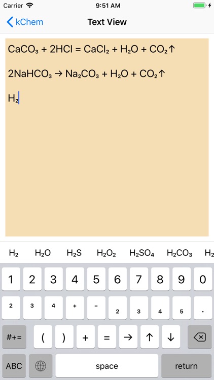 kChem - Chemistry Keyboard