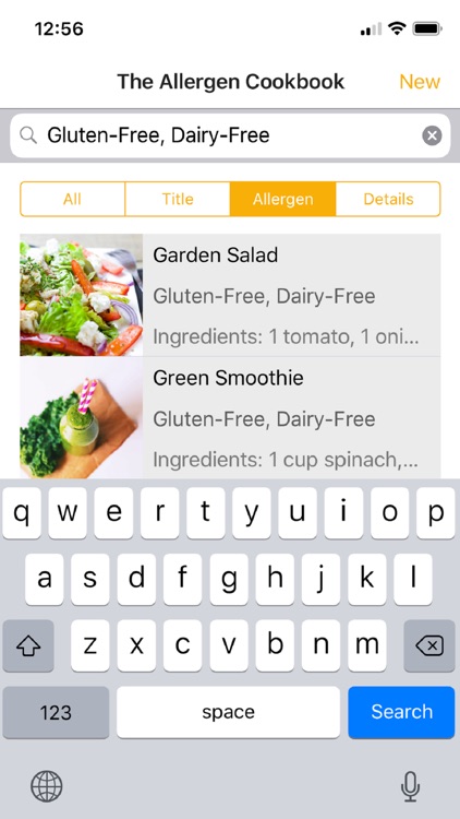 The Allergen Cookbook