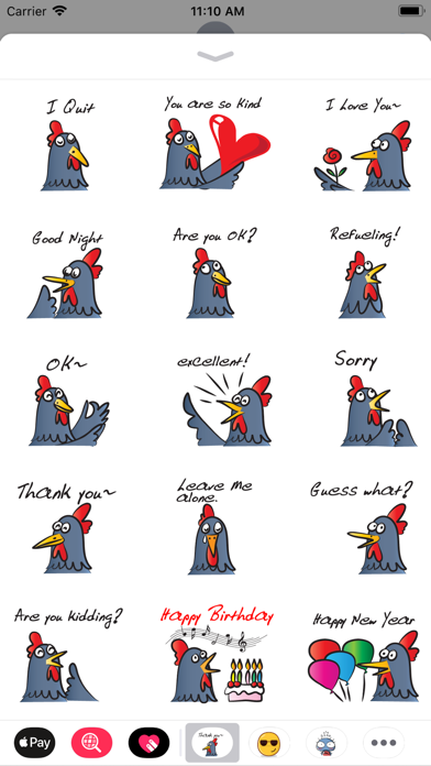 Thankyou Chicken iPhone screenshot 3 - Stickers app