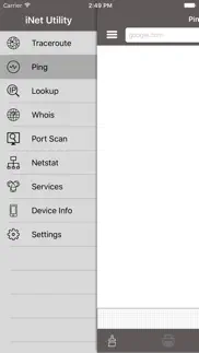 inet - ping, port, traceroute iphone screenshot 1