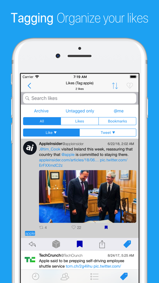 #5. twlikes for Twitter (iOS) 由: Kentaro Imai