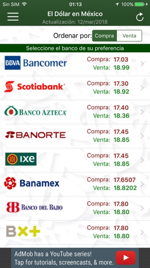 El Dolar En Mexico Capturas De Pantalla Del Iphone