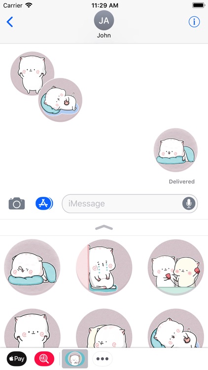 Little Catty Animated Stickers