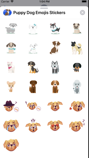 Puppy Dog Emojis Stickers(圖3)-速報App