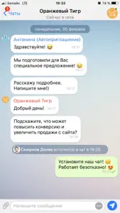 Онлайн чат для сайта screenshot #2 for iPhone