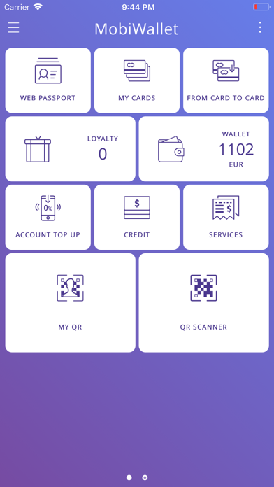 Screenshot #1 pour MobiWallet.