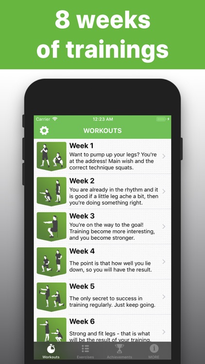 Squats - exercises trainings