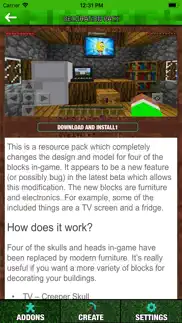 furniture addons for minecraft iphone screenshot 2