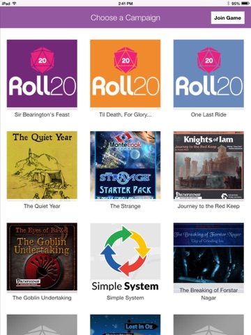 Roll20 for iPad screenshot 3