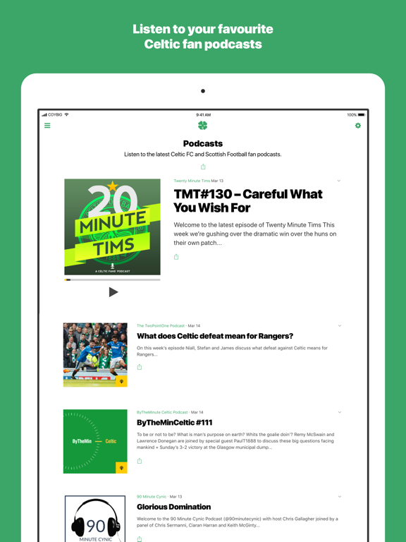 Celtic news now iPad screenshot 5 - Sports app
