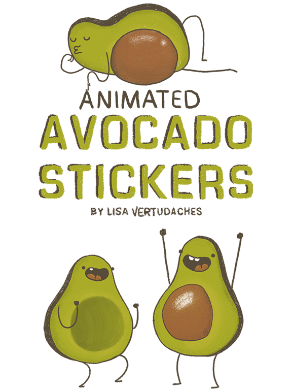 Screenshot #1 for Avocado Stickers