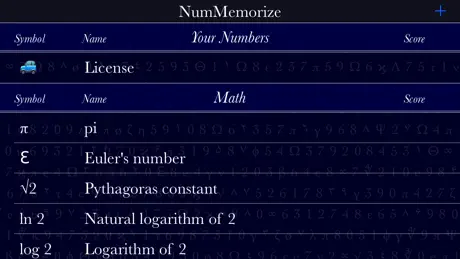 NumMemorize