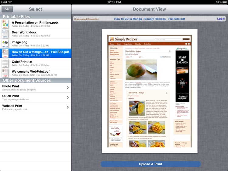 WebPrint for Print Manager