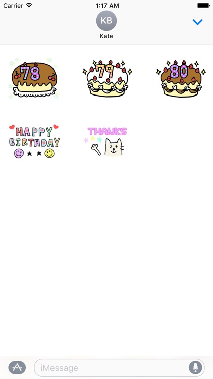 Animated Birthday Sticker Ver2