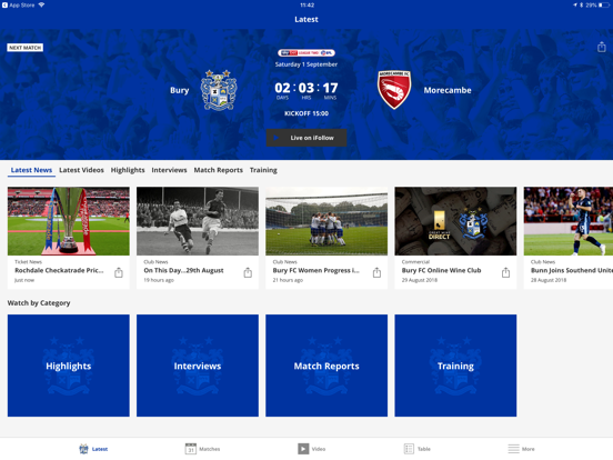 Screenshot #4 pour Bury Official App