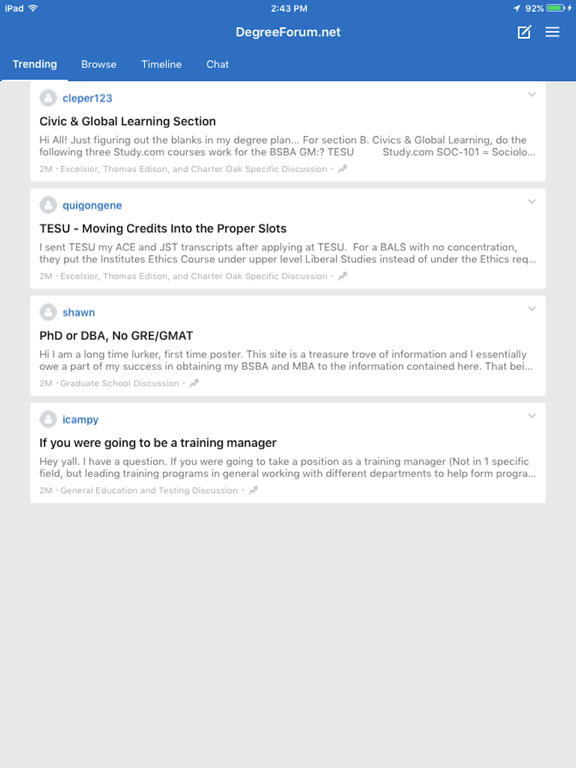 Screenshot #5 pour DegreeForum