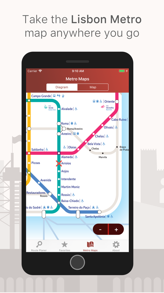 #2. LX Metro (iOS) 由: Marco Moreira