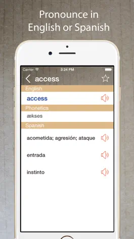 Game screenshot Spanish English Dictionary + + apk