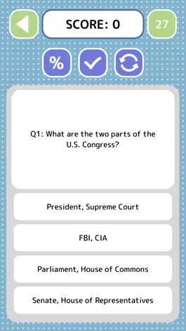 Game screenshot US Citizenship Quiz - Game hack
