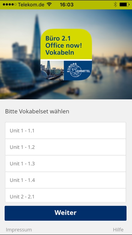 Büro 2.1, Office now! Vokabeln