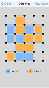 Dots + Boxes screenshot
