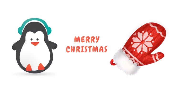 3D Merry Christmas Fun Sticker