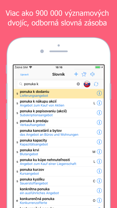 Nemecko-slovenský slovník XXL Screenshot