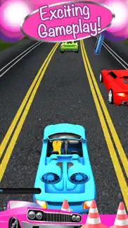 3d fun girly car racing iphone screenshot 1