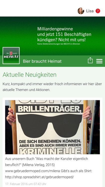 Bier braucht Heimat