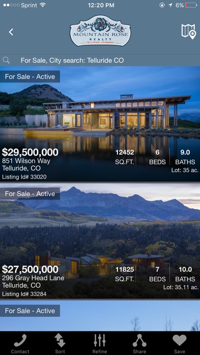 Telluride Real Estate Search screenshot 2