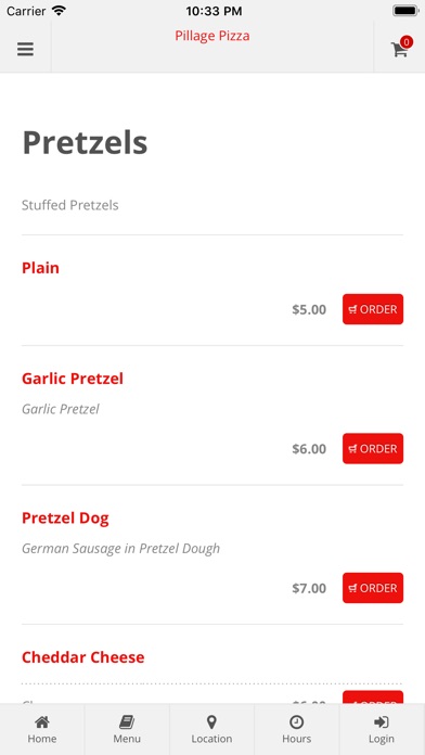 Pillage Pizza App Orders screenshot 3