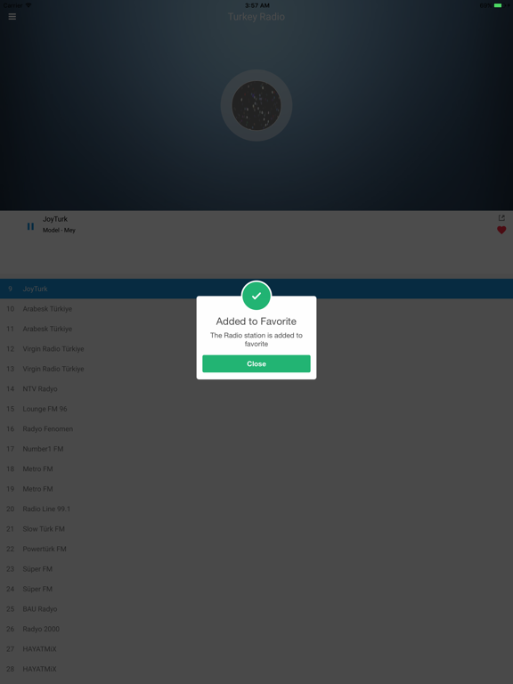 Turkey Radio Station: Turkish iPad screenshot 4 - Music app