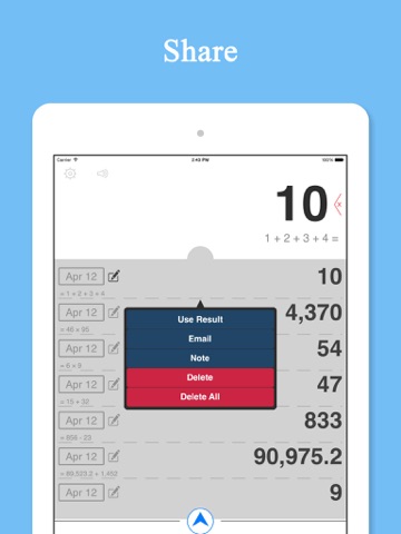 Cloud Calculator HD screenshot 4