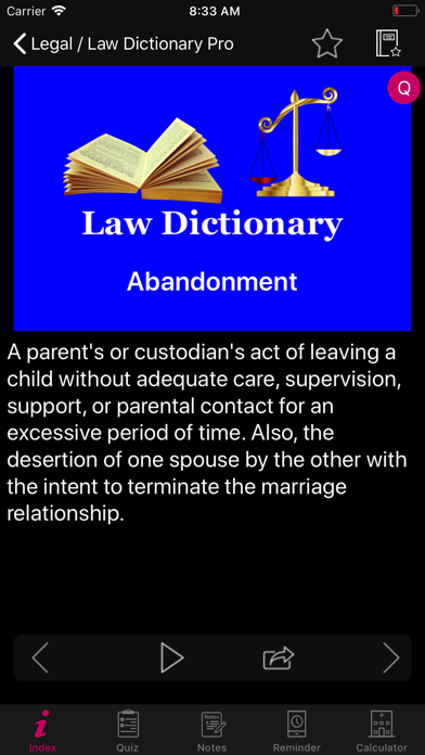 Legal / Law Dictionary Pro screenshot 3