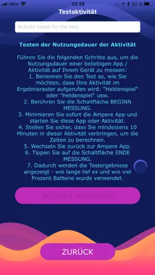 Screenshot von Ampere Aufladen Des Akkus auf dem iPhone 4