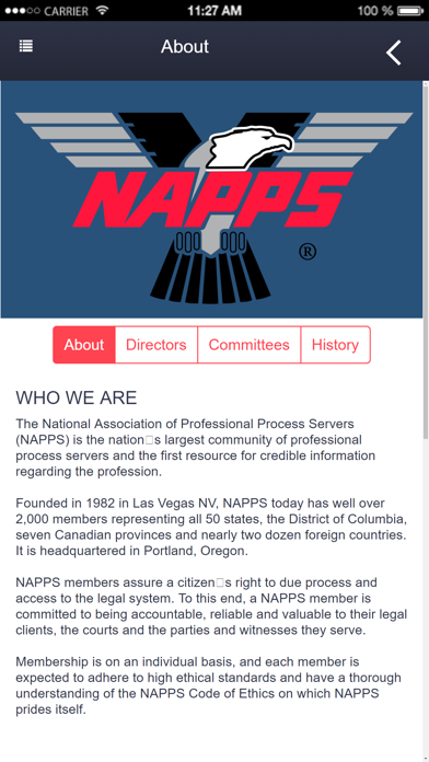 NAPPS.org screenshot 2