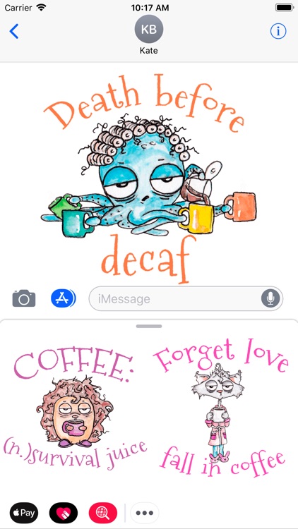 Zombie Coffee Lovers Stickers