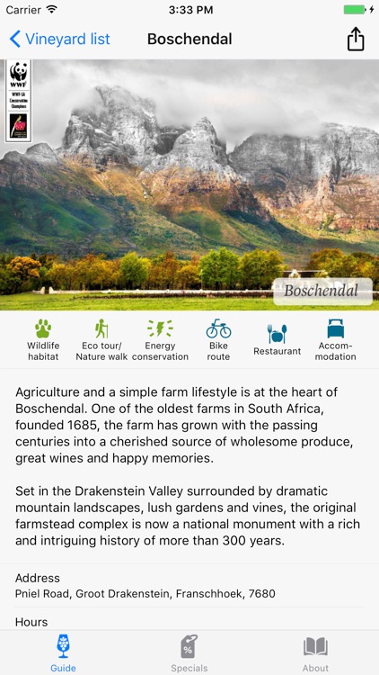 Champion Wine Farm Guide