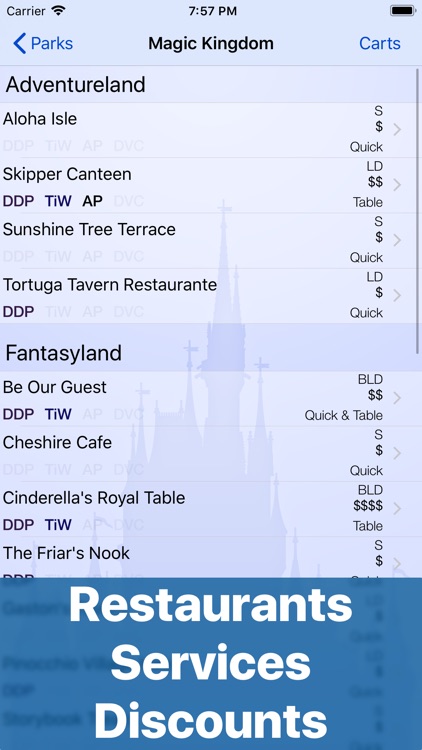 Dining at Disney World screenshot-3