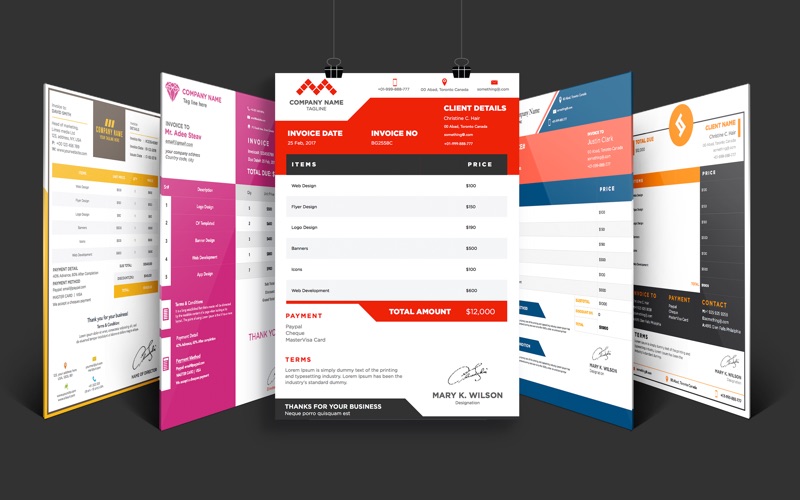 invoice templates maker by ca iphone screenshot 1