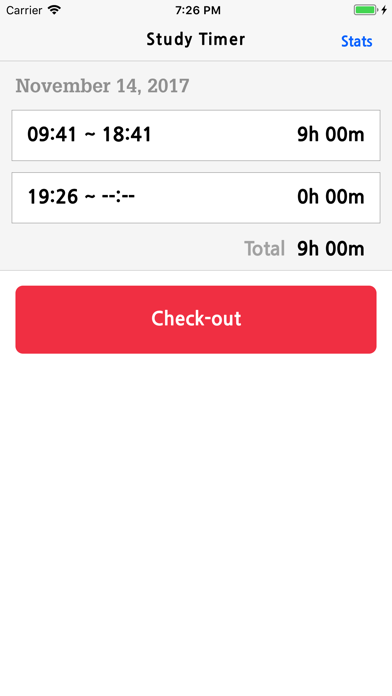 Study Timer - Check in and out screenshot 2