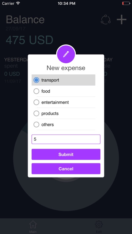 Yosan: budget by daily limits