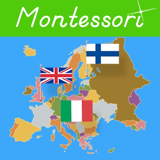 Flags of Europe - Montessori Approach to Geography icon