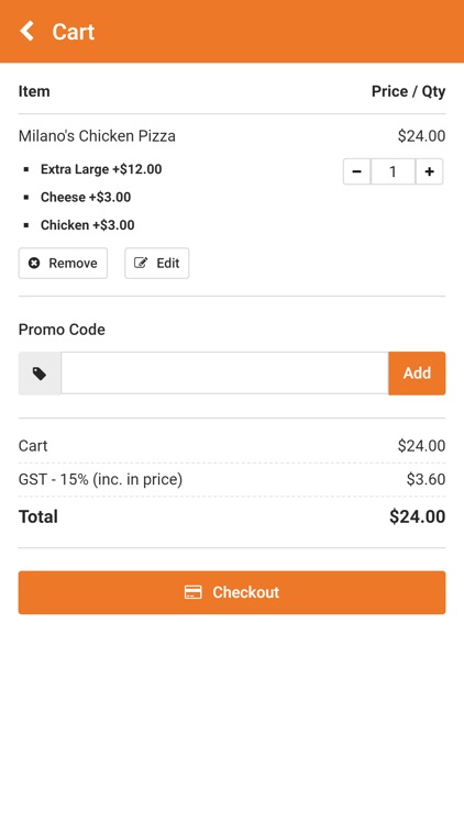 Milanos Pizza screenshot-4